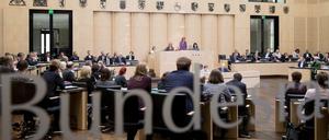 Das Plenum des Bundesrats. 