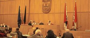 Die Bezirksverordnetenversammlung tagte im BVV-Saal des Rathauses.