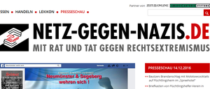 Internetauftritt von "Netz gegen Nazis"