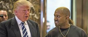 Donald Trump und Kanye West in New York.