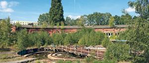 Ehemaliges Bahngelände des Güterbahnhofs Pankow, das von Investor Kurt Krieger in einen neuen Stadtteil verwandelt werden soll. 