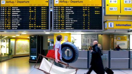 Abflug in ein fernes Land. 