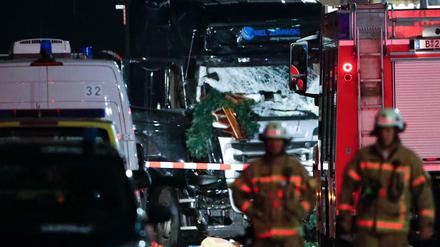 Dieser LKW wurde in den Weihnachtsmarkt am Breitscheidplatz gesteuert.
