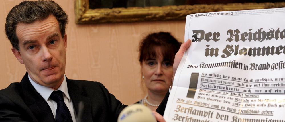 Streit um Beschlagnahme von "Zeitungszeugen" : Peter McGee