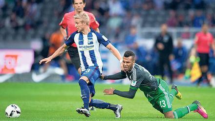 Der Antreiber kommt zurück. Gegen Darmstadt wird Per Skjelbred wieder in der Startelf stehen. Er ist Herthas Verbindungsspieler zwischen Abwehr und Angriff. 