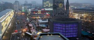 Dienstagmorgen, Breitscheidplatz. 