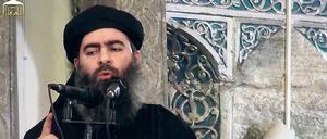 Selten zu sehen – aber immer präsent. Der Chef der Dschihadistenmiliz „Islamischer Staat“ (IS), Abu Bakr al Bagdadi.