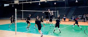 Platz für hohe Bälle. Die Volleys trainieren meist in Charlottenburg.