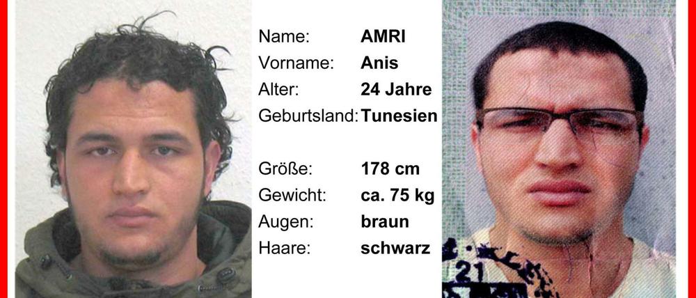Der Fahndungsaufruf des BKA für den tatverdächtigen Tunesiers Anis Amri
