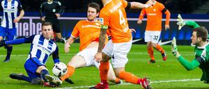 Hertha BSC dominierte die Partie gegen den Tabellenletzten aus Darmstadt.