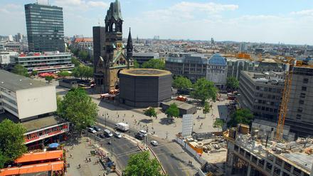 City-West, Breitscheidplatz, Kaiser-Wilhelm-Gedächtnis-Kirche 