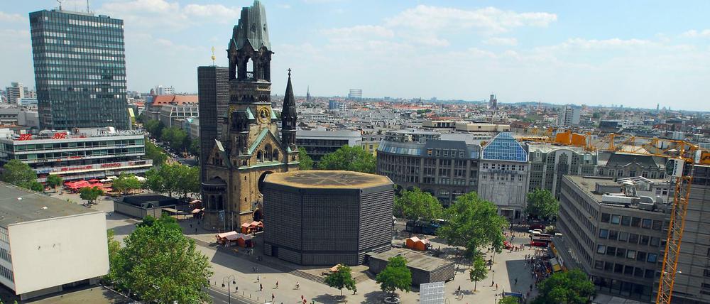 City-West, Breitscheidplatz, Kaiser-Wilhelm-Gedächtnis-Kirche 