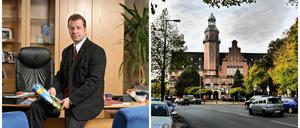 Der Bezirkschef und sein Rathaus.