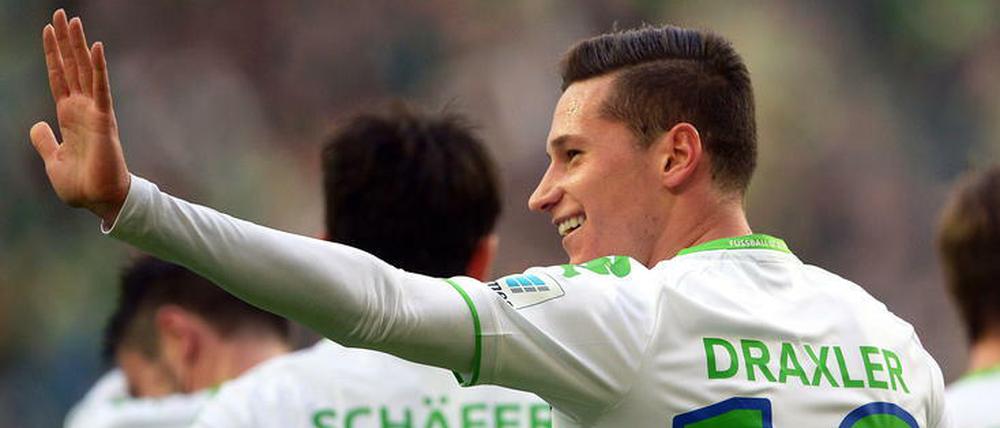 Endlich am Ziel. Julian Draxler darf Wolfsburg verlassen.