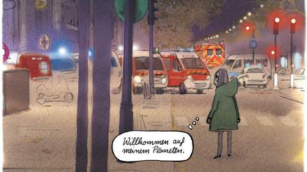 Erinnerungsarbeit: Ein Panel aus „Die Leichtigkeit“.