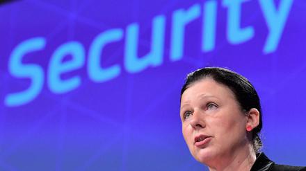 EU-Justizkommissarin Vera Jourova am Mittwoch in Brüssel.