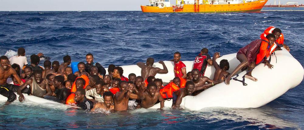 Flüchtlinge aus dem Mittelmeer