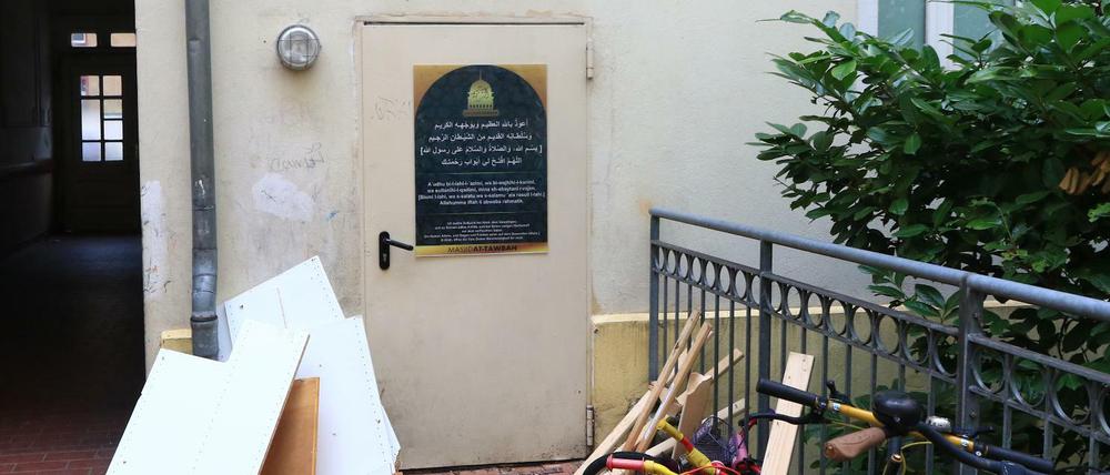 Die Hofansicht der Moschee des "Fussilet 33 e.V " in der Perleberger Straße in Moabit.