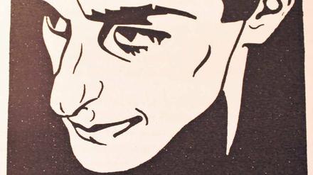 Porträt eines Freundes. Der expressionistische Dichter Ferdinand Hardekopf, wie John Höxter ihn sah. Illustration aus der Zeitschrift „Schall und Rauch“, September 1920. 