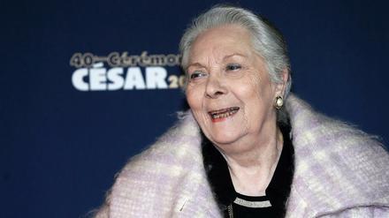 Die französische Schauspielerin Claude Gensac 2015 in Paris zur Verleihung der Cesar Awards. 