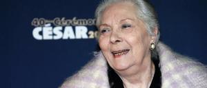 Die französische Schauspielerin Claude Gensac 2015 in Paris zur Verleihung der Cesar Awards.