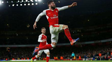 Späte Freude, schönste Freude. Olivier Giroud bejubelt sein 1:0-Siegtor für Arsenal.