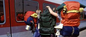 Im Rucksack muss alles mit, was auf der langen Reise gebraucht wird.