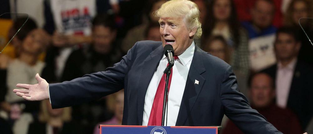 Donald Trump auf seiner 'USA Thank You Tour 2016'.