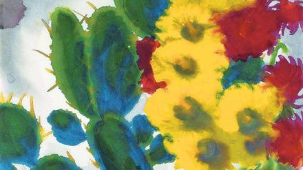 Farbstachel. Emil Nolde: Sommerblumen und Kakteen.