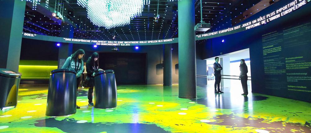 Komplex: Das Europäische Parlament in Brüssel hat ein eigenes Science-Center - das "Parlamentarium".