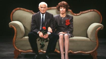 Der König des deutschen Humors. Loriot, mit bürgerlichem Namen Vicco von Bülow, und Evelyn Hamann.