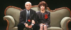 Der König des deutschen Humors. Loriot, mit bürgerlichem Namen Vicco von Bülow, und Evelyn Hamann.