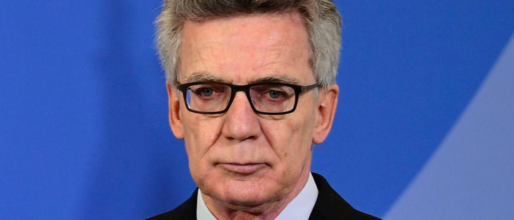 Bundesinnenminister Thomas de Maizière. 
