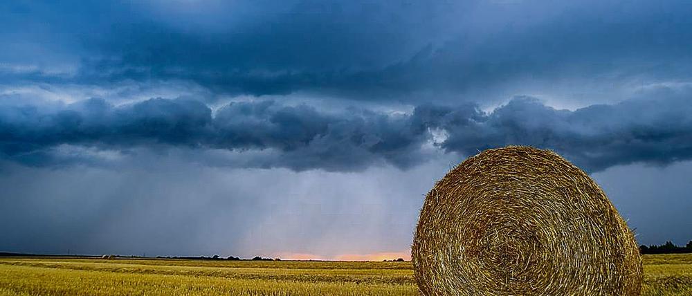 Starkregen im Frühjahr hat an vielen Orten Deutschlands große Schäden hinterlassen. Das Foto zeigt allerdings eine Gewitterzelle im Herbst.