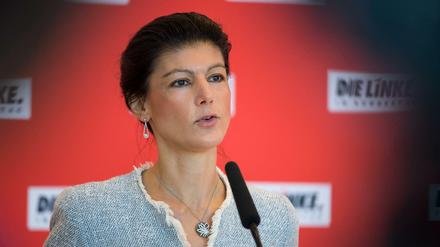Sahra Wagenknecht, Vorsitzende der Linksfraktion und Spitzenkandidatin ihrer Partei bei der Bundestagswahl 2017