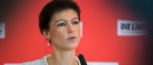 Sahra Wagenknecht, Vorsitzende der Linksfraktion und Spitzenkandidatin ihrer Partei bei der Bundestagswahl 2017