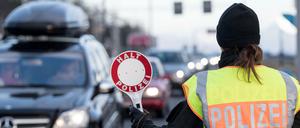 Kontrollstelle Schwarzbach an der Autobahn Salzburg-München 