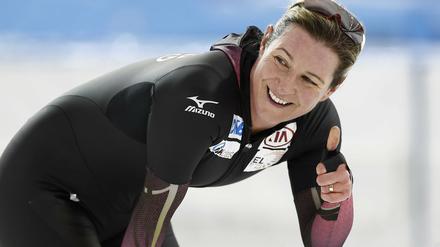 Gut lachen, gut laufen. Claudia Pechstein.