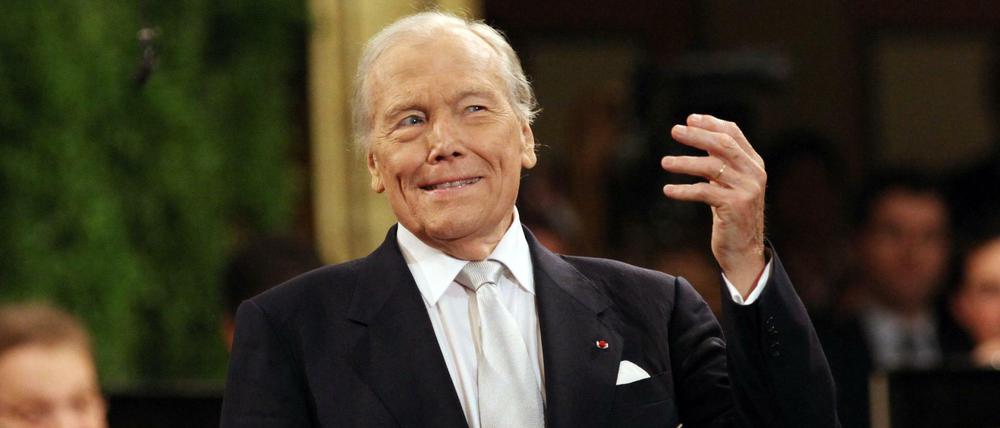 Georges Prêtre 2010 beim Neujahrskonzert der Wiener Philharmoniker