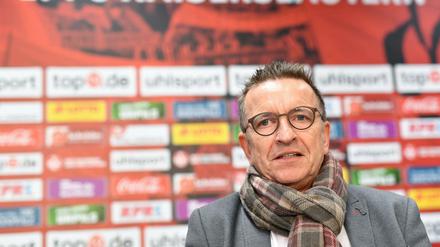 Norbert Meier bei seiner Vorstellung in Kaiserslautern am Dienstag. 