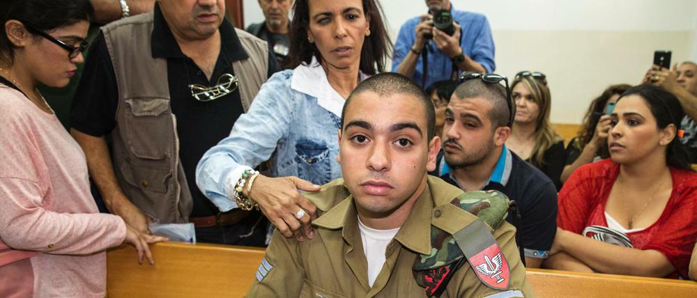 Elor Asaria war am Mittwoch von einem Militärgericht schuldig gesprochen worden.