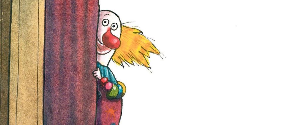 Hereinspaziert. Schabalu, ein Clown mit Kugelbauch, ist ein großer Verführer. 