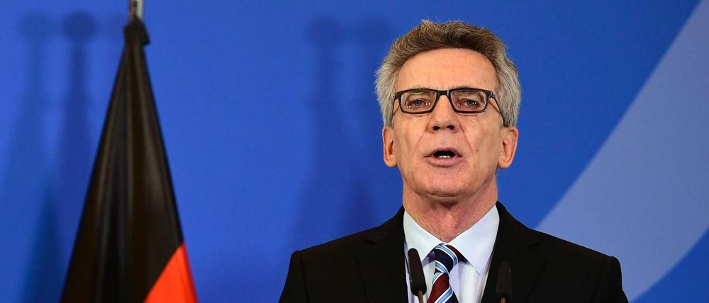 Bundesinnenminister Thomas de Maizière.