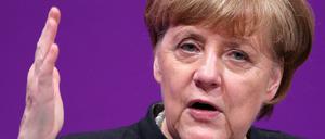 Bundeskanzlerin Angela Merkel bei der Jahrestagung des Beamtenbundes.