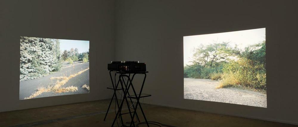 Installationsansicht des Projekts "Site Displacement" von 2007.