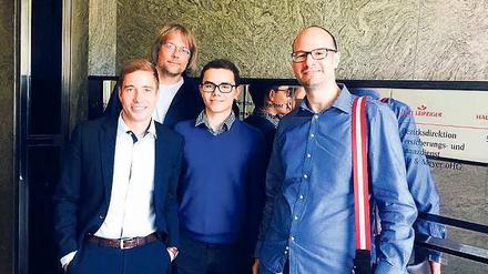 Das UMove-Team: Dr. André Schmiljun, Daniel Dytert, Luca Thiede und Carsten Vossel (v. l.).