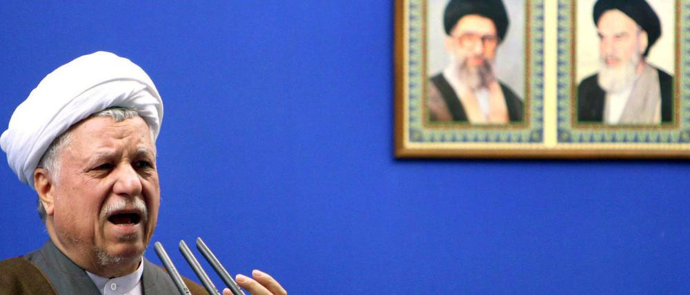 Irans ehemaliger Präsident Akbar Haschemi Rafsandschani, hier 2006 aufgenommen in Teheran, ist im Alter von 82 Jahren gestorben.