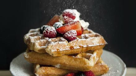 An eine Schwarzwälder Kirschtorte wagen sich nur Fortgeschrittene ran, aber eine Waffel kriegt jeder hin.