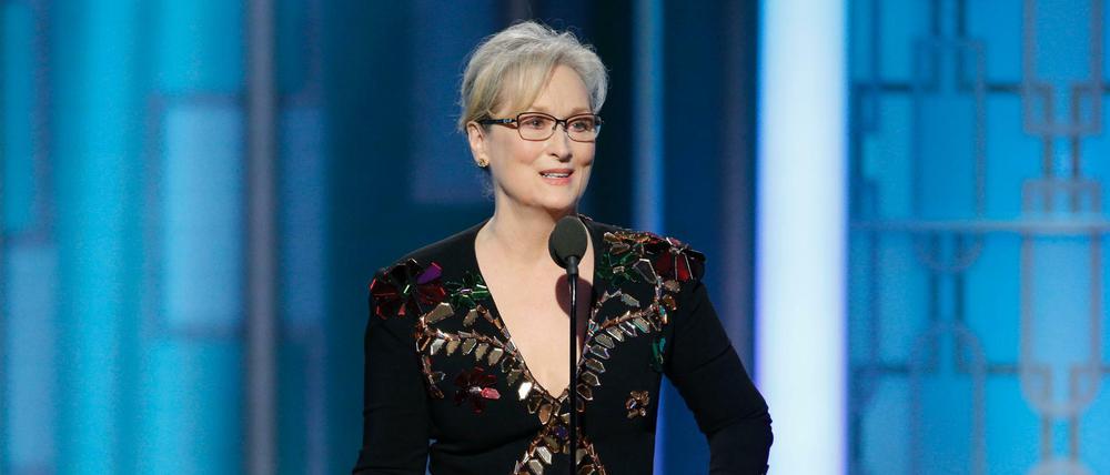 Gelobte Rede gegen Trump: Meryl Streep bei den Golden Globes