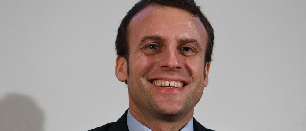 Emmanuel Macron am Dienstag in der Berliner Humboldt-Universität.